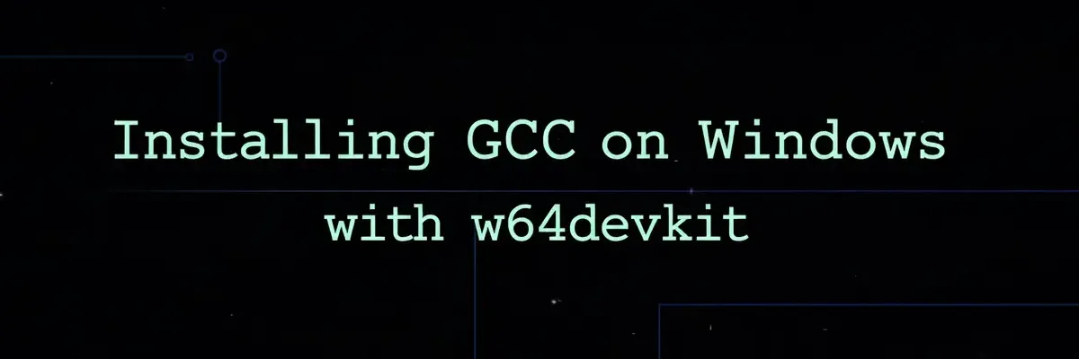 How to Install GCC on Windows with w64devkit