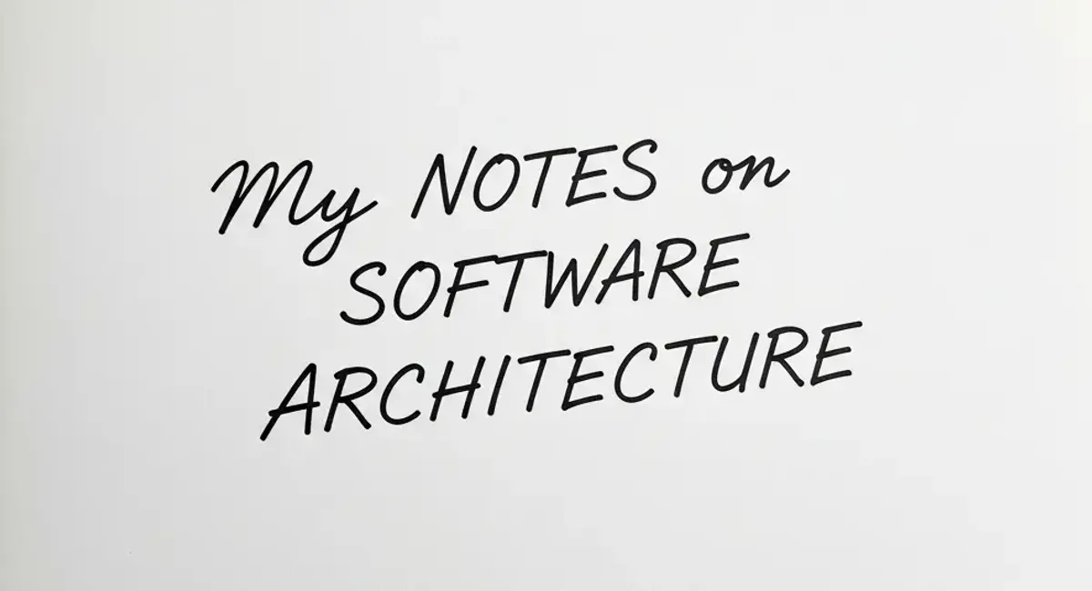 Some Notes I Took on Software Architecture